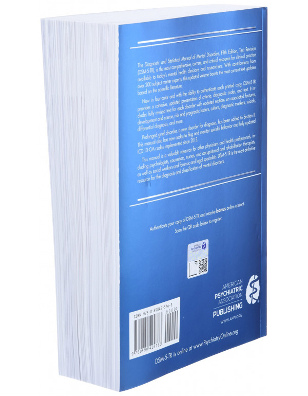 Diagnostic and Statistical Manual of Mental Disorders *US PAPERBACK* 5th Ed: Text Revision Dsm-5-tr (Amer Psychiatric Pub) - {9780890425763}