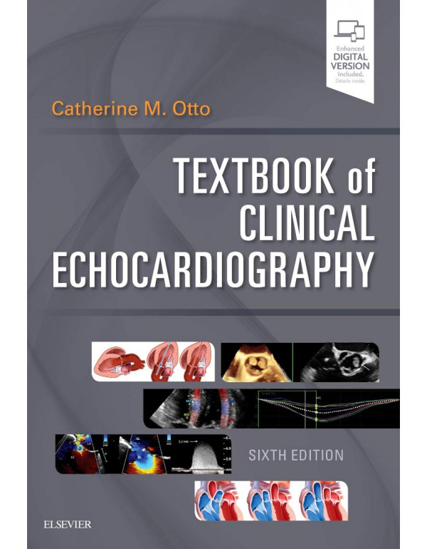 Textbook of Clinical Echocardiography *US HARDCOVER* 6th Ed. by Catherine Otto - {9780323480482} {0323480489}